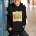 Fifth Grade Back To School Kids Girls Bow 5th Grade Groovy Graphic Youth Hoodie
