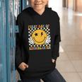 First Day Of Kindergarten Retro Back To School Girls Kids Graphic Youth Hoodie First Day Of Kindergarten Retro Back To School Girls Kids Graphic Youth Hoodie