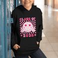 Groovy Class Of 2038 Grow With Me Smile Face Back To School Graphic Youth Hoodie