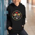 Groovy Librarian School Library Assistant Day Back To School Graphic Youth Hoodie Groovy Librarian School Library Assistant Day Back To School Graphic Youth Hoodie