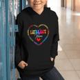 Groovy Literacy Team Reading Appreciation Back To School Graphic Youth Hoodie Groovy Literacy Team Reading Appreciation Back To School Graphic Youth Hoodie