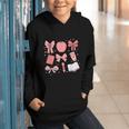 Happy Back To School 1st Day Toddler Girl Boho Coquette Bows Graphic Youth Hoodie Happy Back To School 1st Day Toddler Girl Boho Coquette Bows Graphic Youth Hoodie