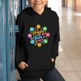 Happy To See Your Face Colorful Ball Back To School Graphic Youth Hoodie