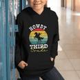 Howdy 3rd Grade Cowboy Western Back To School Third Grade Graphic Youth Hoodie