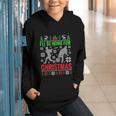 I'Ll Be Home For Christmas Baseball Xmas Graphic Youth Hoodie