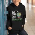 Just a Girl Who Loves Geography Back To School Kids Girls Graphic Youth Hoodie
