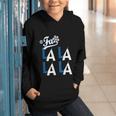 LA Baseball Fan Christmas FA La La Holiday Blue Theme Graphic Youth Hoodie
