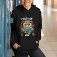 Librarian Lady Library Cute Owl Back To School Women Girls Graphic Youth Hoodie Librarian Lady Library Cute Owl Back To School Women Girls Graphic Youth Hoodie