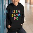 Monster Numbers Learning Cute Numbers 0-9 Back To School Graphic Youth Hoodie Monster Numbers Learning Cute Numbers 0-9 Back To School Graphic Youth Hoodie