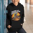 Motocross Back To School Dirt Bike Racing Into Kindergarten Graphic Youth Hoodie