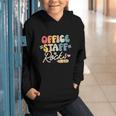 Office Staff Rocks Back To School Secretary Administrative Graphic Youth Hoodie