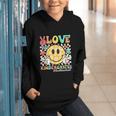 Peace Love Kindergarten Smile Face Back To School Girls Kids Graphic Youth Hoodie Peace Love Kindergarten Smile Face Back To School Girls Kids Graphic Youth Hoodie