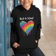 Rainbow Pencil Heart Back To School Creative Graphic Youth Hoodie