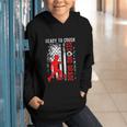 Ready To Crush Second Grade Soccer USA Flag Back To School Graphic Youth Hoodie