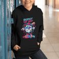 Respect The Drip Baseball Bat Sunglasses Mascot Graphic Youth Hoodie