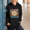 Retro 7th Grade Daisy Colorful Back To School Seventh Grade Graphic Youth Hoodie