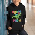 Roaring Into Pre-K Preschool Dinosaur Back To School Graphic Youth Hoodie Roaring Into Pre-K Preschool Dinosaur Back To School Graphic Youth Hoodie