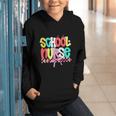 School Nurse Appreciation Day Coquette Bow Back To School Graphic Youth Hoodie School Nurse Appreciation Day Coquette Bow Back To School Graphic Youth Hoodie