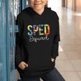 Sped Squad For Work Tie Dye Back To School Appreciation Day Graphic Youth Hoodie