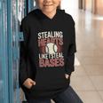 Stealing Hearts Like I Steal Bases Baseball Valentine Retro Graphic Youth Hoodie Stealing Hearts Like I Steal Bases Baseball Valentine Retro Graphic Youth Hoodie