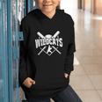 Wildcats Baseball Back To School Spirit Graphic Youth Hoodie