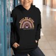 Women's Bruh We Back To School Social Worker Leopard Rainbow Graphic Youth Hoodie Women's Bruh We Back To School Social Worker Leopard Rainbow Graphic Youth Hoodie