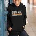 Women's Lunch Aide Week Retro Vintage Back To School Day Graphic Youth Hoodie