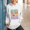 Back To School First Day Of School Happy To See Your Face Graphic Youth Hoodie Back To School First Day Of School Happy To See Your Face Graphic Youth Hoodie