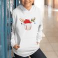 Baseball Christmas Reindeer Santa Hat Sports Player Xmas Graphic Youth Hoodie Baseball Christmas Reindeer Santa Hat Sports Player Xmas Graphic Youth Hoodie