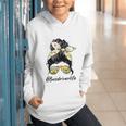 Bus Driver Life Messy Bun Back To School Bus Driver Graphic Youth Hoodie