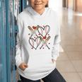Coquette Bow XOXO Baseball Lover Heart Valentine Game Day Graphic Youth Hoodie Coquette Bow XOXO Baseball Lover Heart Valentine Game Day Graphic Youth Hoodie