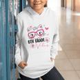 Cute 6th Grade Vibes Cat Kitten Lover Back To School Girls Graphic Youth Hoodie