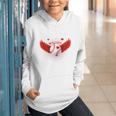 Cute Baseball &Cupid Wings Happy Valentines Boys Men Graphic Youth Hoodie