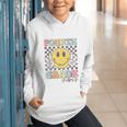 Fourth Grade Vibes Smile Face 4th Grade Team Back To School Graphic Youth Hoodie