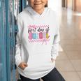 Girl First Day Of School Coquette Bow Pink Back To School Graphic Youth Hoodie Girl First Day Of School Coquette Bow Pink Back To School Graphic Youth Hoodie
