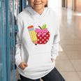Girls Back To School Apple Toddler First Day Of Preschool Graphic Youth Hoodie