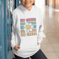 Groovy 1st Grade Back To School First Day Of First Grade Graphic Youth Hoodie Groovy 1st Grade Back To School First Day Of First Grade Graphic Youth Hoodie