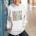 Groovy In My School Secretary Era Back To School Graphic Youth Hoodie Groovy In My School Secretary Era Back To School Graphic Youth Hoodie