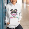 Hello 2nd Grade Messy Bun Back To School First Day Girl Kids Graphic Youth Hoodie Hello 2nd Grade Messy Bun Back To School First Day Girl Kids Graphic Youth Hoodie