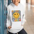 Preschool Vibes Retro Groovy Back To School Pre-K Graphic Youth Hoodie