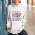 Proud Mom Class Of 2038 Retro Kindergarten Back To School Graphic Youth Hoodie Proud Mom Class Of 2038 Retro Kindergarten Back To School Graphic Youth Hoodie