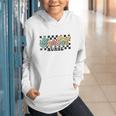 Retro Checkered School Nurse Squad Back To School Graduation Graphic Youth Hoodie