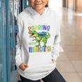 Roaring Into Kindergarten DinosaurRex Back To School Boys Performance Graphic Youth Hoodie