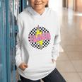 Women Checkered Teach Pencil Lightning Bolt Back To School Graphic Youth Hoodie Women Checkered Teach Pencil Lightning Bolt Back To School Graphic Youth Hoodie