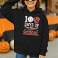 100 Days Of School Baseball Player Teacher Student Graphic Youth Hoodie 100 Days Of School Baseball Player Teacher Student Graphic Youth Hoodie