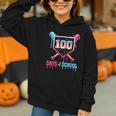100 Days Of School Ice Cream Drip Baseball 100 Days Smarter Graphic Youth Hoodie 100 Days Of School Ice Cream Drip Baseball 100 Days Smarter Graphic Youth Hoodie