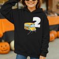 2nd Birthday School Bus Kids Back To School Themes Party Graphic Youth Hoodie 2nd Birthday School Bus Kids Back To School Themes Party Graphic Youth Hoodie