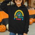 2nd Grade Vibes Back To School Rainbow Second Grade Graphic Youth Hoodie