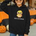 Back To School Chick With Brains Smart Intelligent Girls Graphic Youth Hoodie Back To School Chick With Brains Smart Intelligent Girls Graphic Youth Hoodie