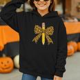 Bow Pencil Leopard First Day Of School Back To School Graphic Youth Hoodie Bow Pencil Leopard First Day Of School Back To School Graphic Youth Hoodie